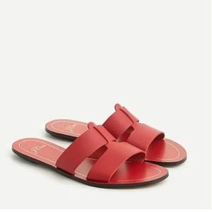 J Crew Red Corpus Flats
